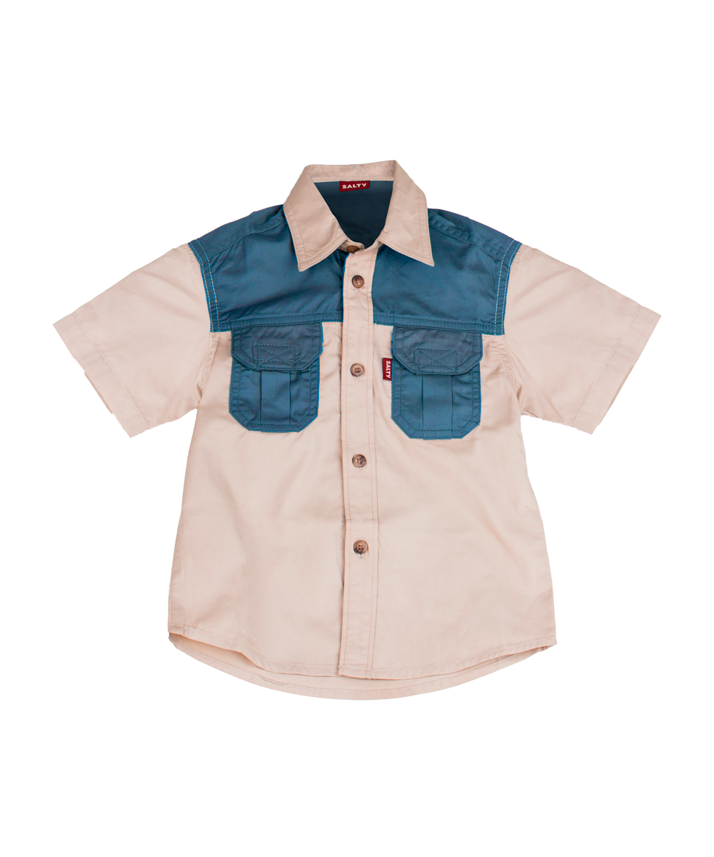Meerkat Kids Two Tone Bush Shirt