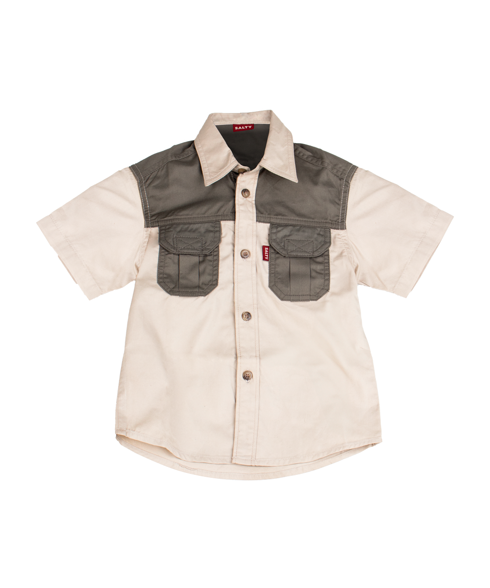 Meerkat Kids Two Tone Bush Shirt