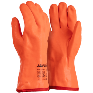 Orange PVC Insulated Freezer Gauntlet Gloves – 30cm